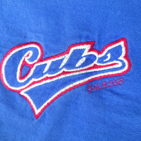 Vintage 1998 Chicago Cubs T-Shirt Mens XL Blue Pro Player MLB Script Logo - Picture 3 of 16